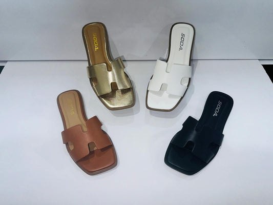 Comfortable Women Sandals Memory Foam Slides for Women Knit