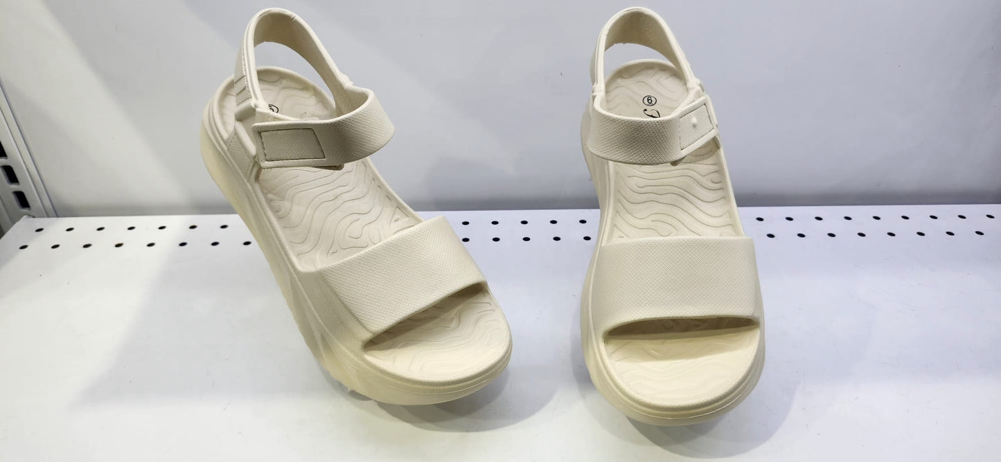 Women's Slide Slippers (Roast-18) Thick bottom Massage Shower Spa open Toe Cuddle Sandals Fitness Home Shoes